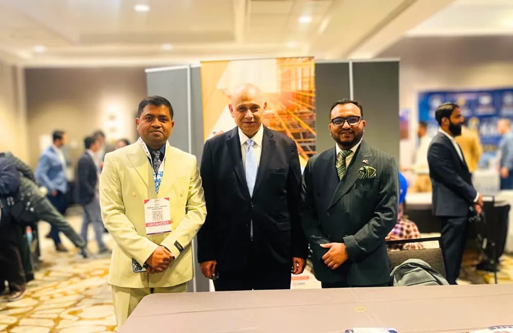 Maha Construction representatives at the USBCCI Real Estate Expo