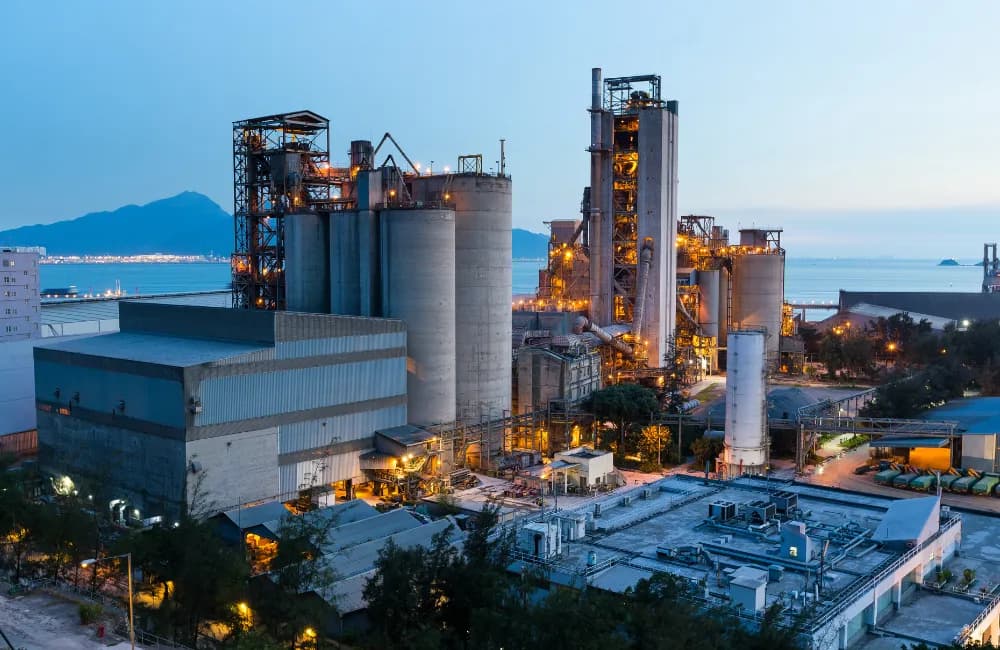 An industrial construction project